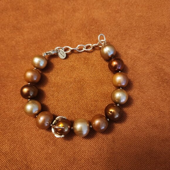 Chan Luu Lark Bracelet Champagne Pearl Mix - Picture 1 of 3